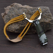 Load image into Gallery viewer, VILEAD Powerful Aluminium Alloy Slingshot Crossbow Hunting Sling Shot Catapult Camouflage Bow  Outdoor Camping Travel Kits