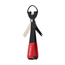 Load image into Gallery viewer, SAMSFX Fishing Quick Knot Tool Fast Tie Nail Knotter Fly Tying Line Cutter Clipper Nipper w/ Zinger Retractor Tackle Accessories