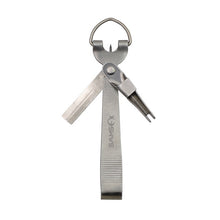 Load image into Gallery viewer, SAMSFX Fishing Quick Knot Tool Fast Tie Nail Knotter Fly Tying Line Cutter Clipper Nipper w/ Zinger Retractor Tackle Accessories